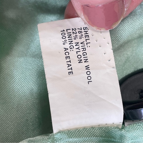 GAP Black Virgin Wool Blend Vintage Women’s Peacoat Size XL black Y2K - Picture 9 of 11